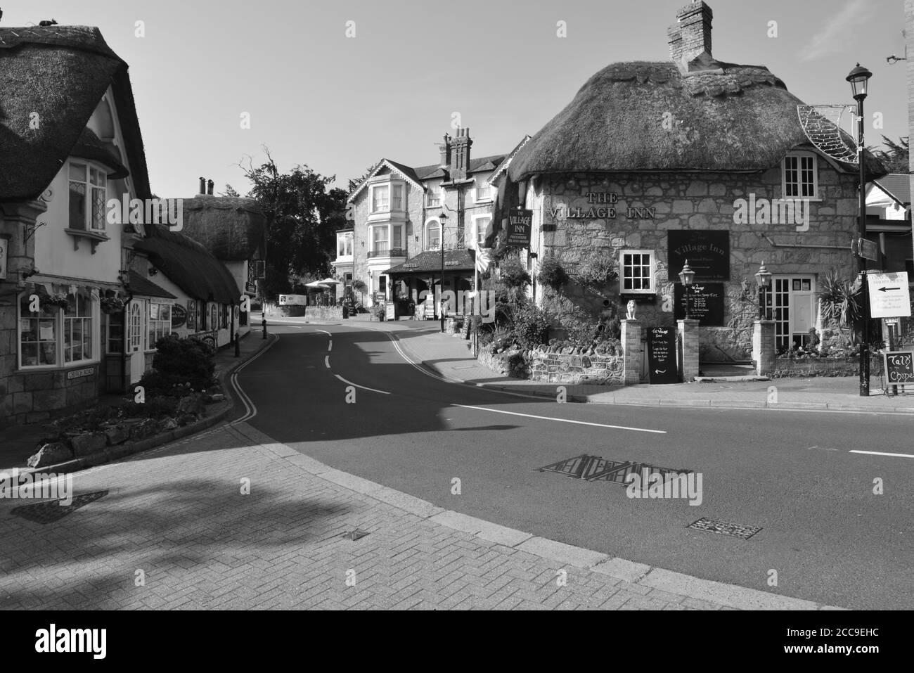 Vieux village de Shanklin dans l'île de Wight Banque D'Images