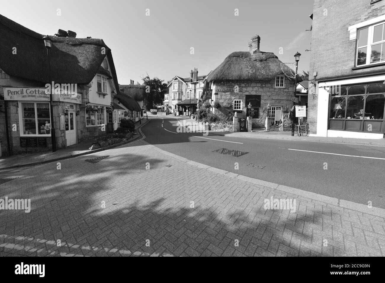 Vieux village de Shanklin dans l'île de Wight Banque D'Images