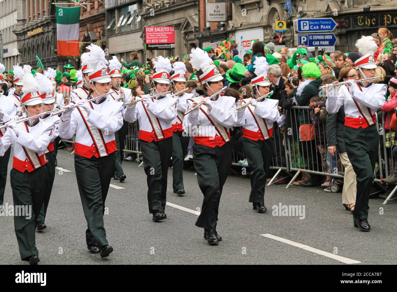 Parade de la Saint-Patrick, Dublin, Irlande, 2011 Banque D'Images