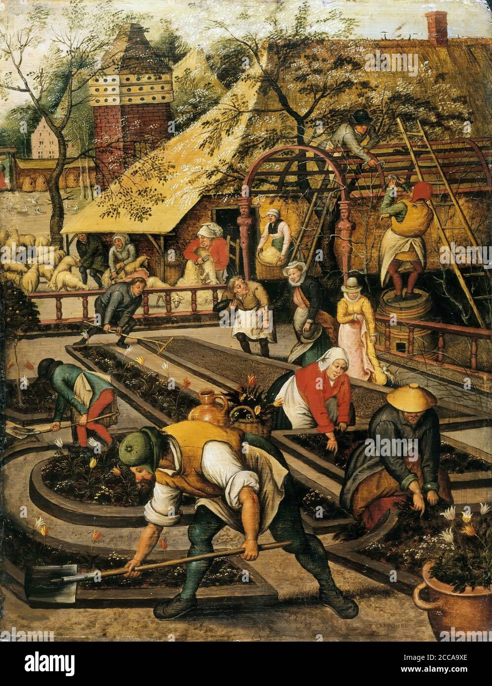 Ressort. Musée : Musée des Beaux-Arts, Lille. AUTEUR: PIETER BRUEGHEL LE PLUS JEUNE. Banque D'Images