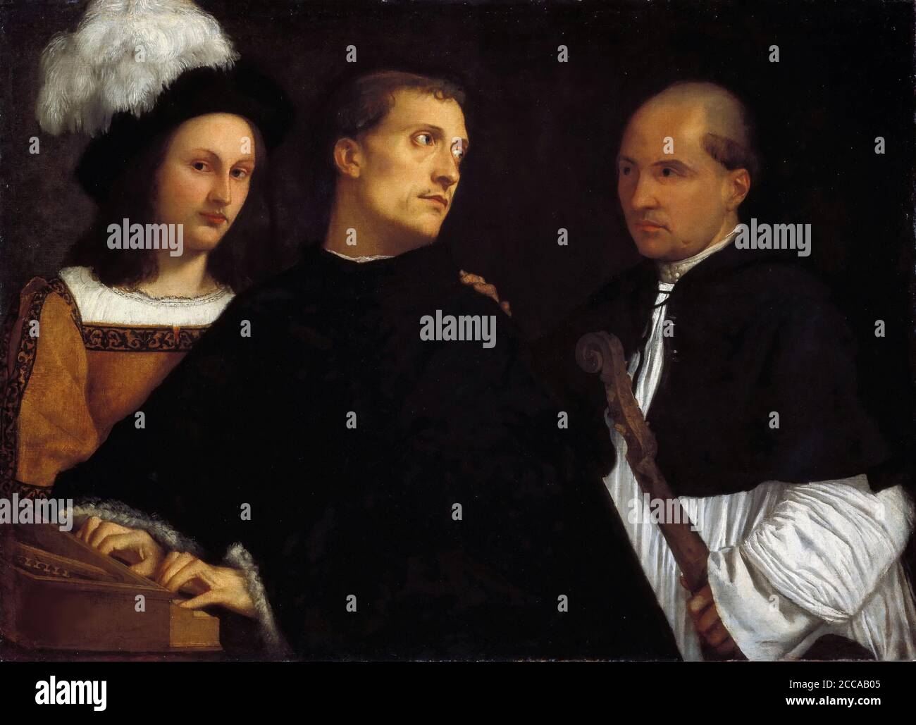 Le concert. Musée : Palazzo Pitti, Florence. Auteur: TITIEN. Banque D'Images