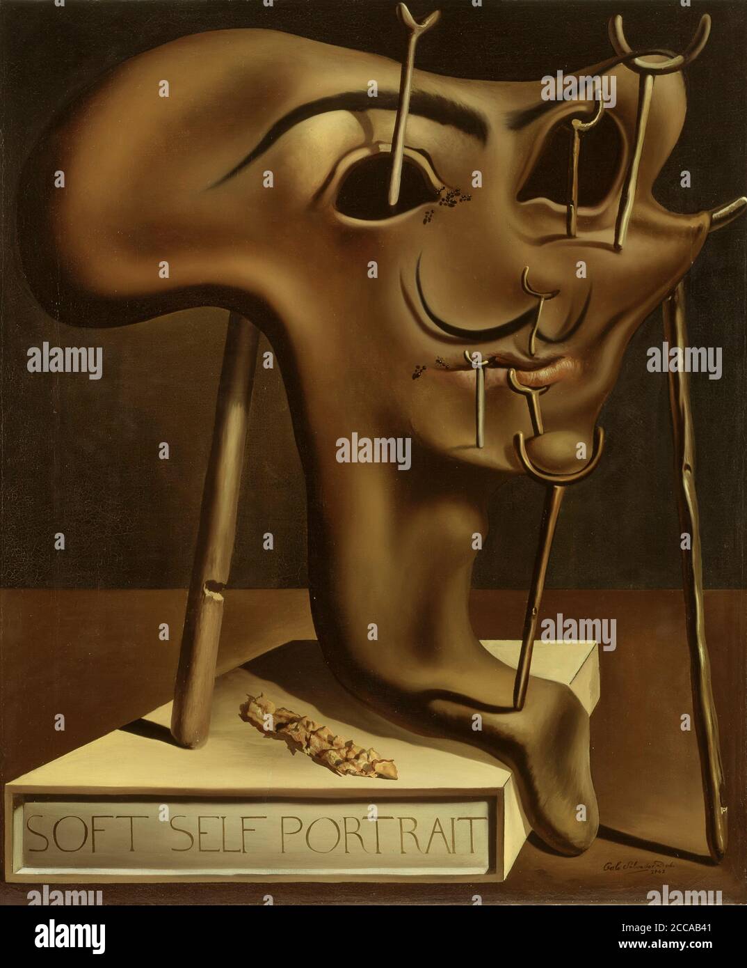 Étui Autocollant Beaux-Arts - Salvador Dali / Bacon Autoportrait - Réimpression
