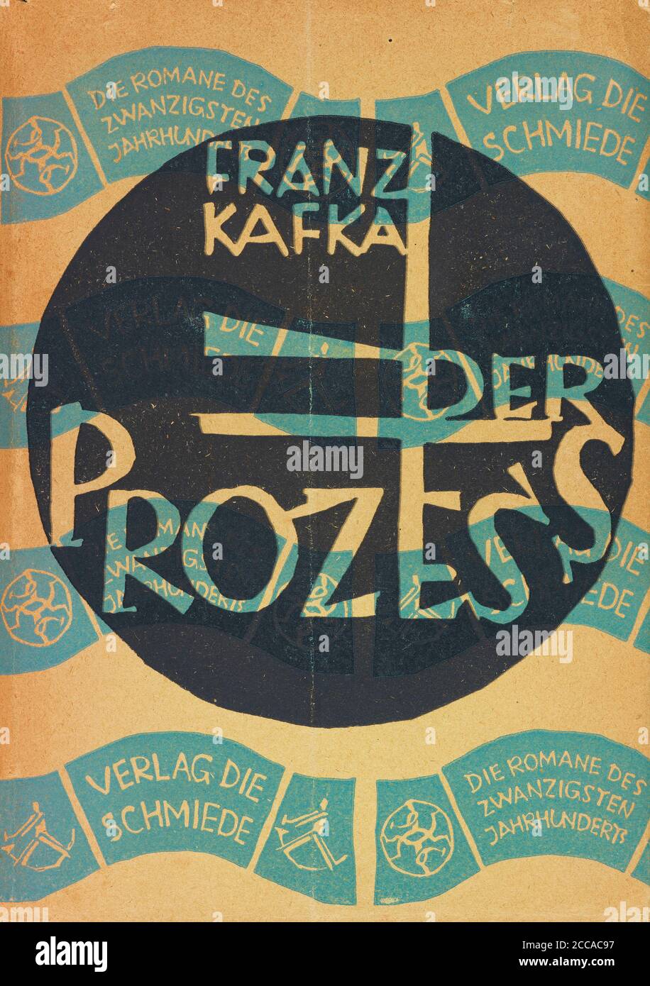 Roman « The Trial » de Franz Kafka. Première édition. Musée : COLLECTION PRIVÉE. Auteur: George Salter. Banque D'Images