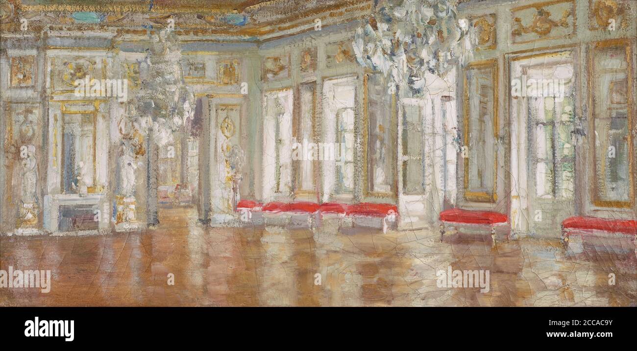 La salle blanche. Musée: Österreichische Galerie Belvedere, Vienne. Auteur: Alexander Valentinovich Sredin. Banque D'Images