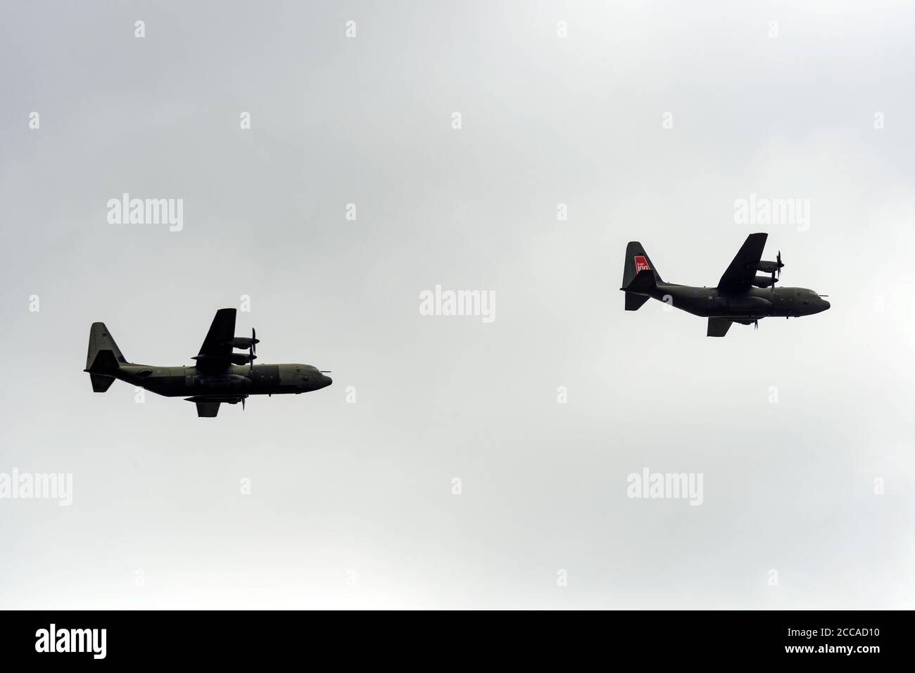 Avion de transport Hercules C-130 célébrant les 100 ans de la RAF Banque D'Images