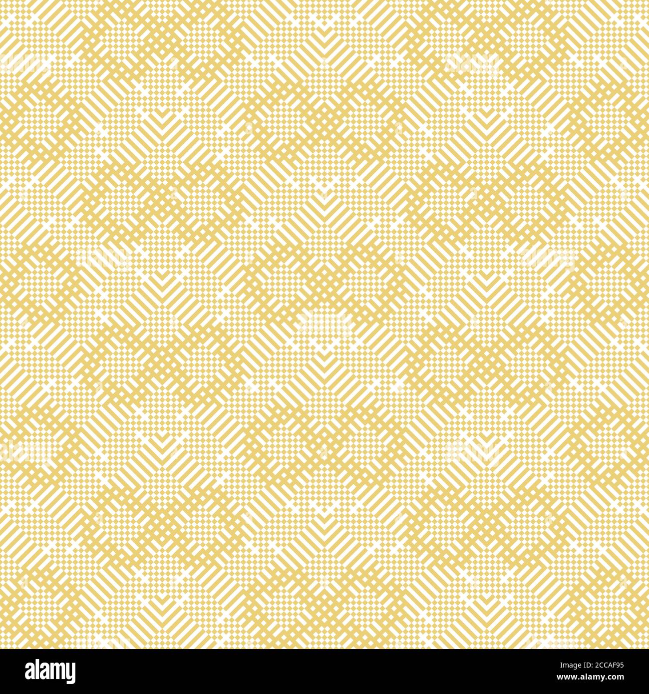 Motif sans couture. Petit arrière-plan abstrait texturé. Texture moderne et élégante. Répétition régulière de tuiles géométriques avec de petits losanges, bandes, maïs Illustration de Vecteur