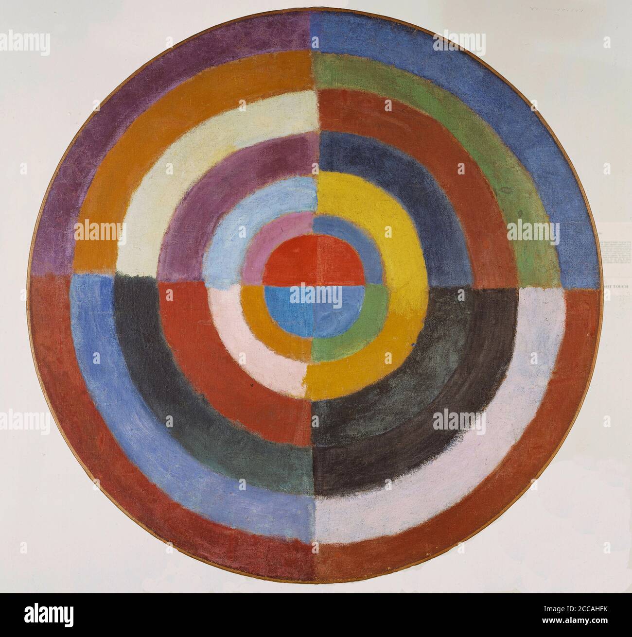 Disque (le premier disque). Musée: Collection Esther Grether. Auteur: Robert Delaunay. Banque D'Images