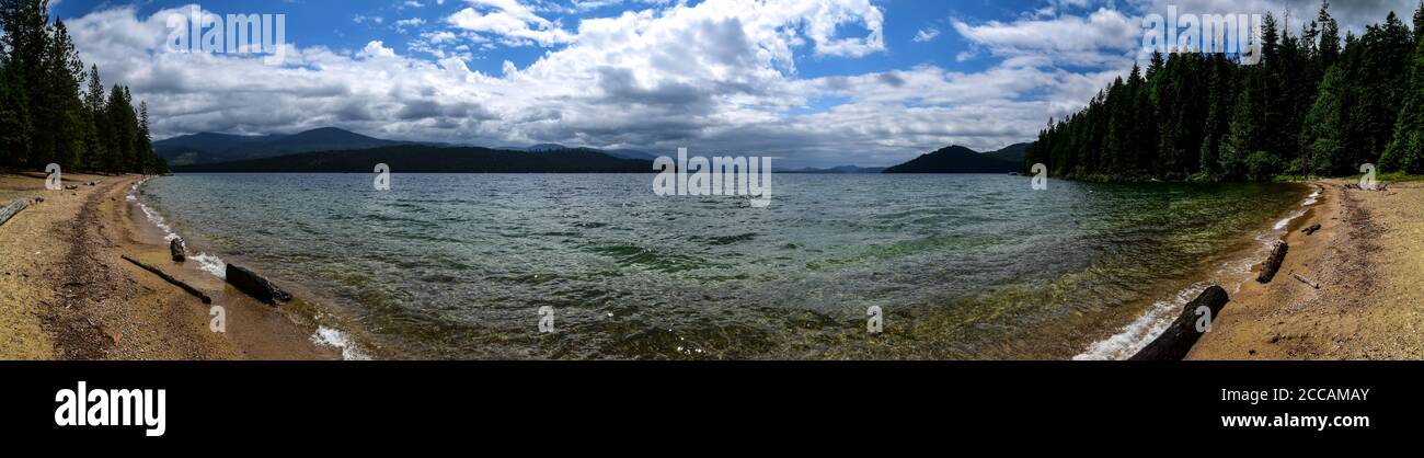 Partie supérieure du lac Priest, Idaho, près de Tule Bay Banque D'Images