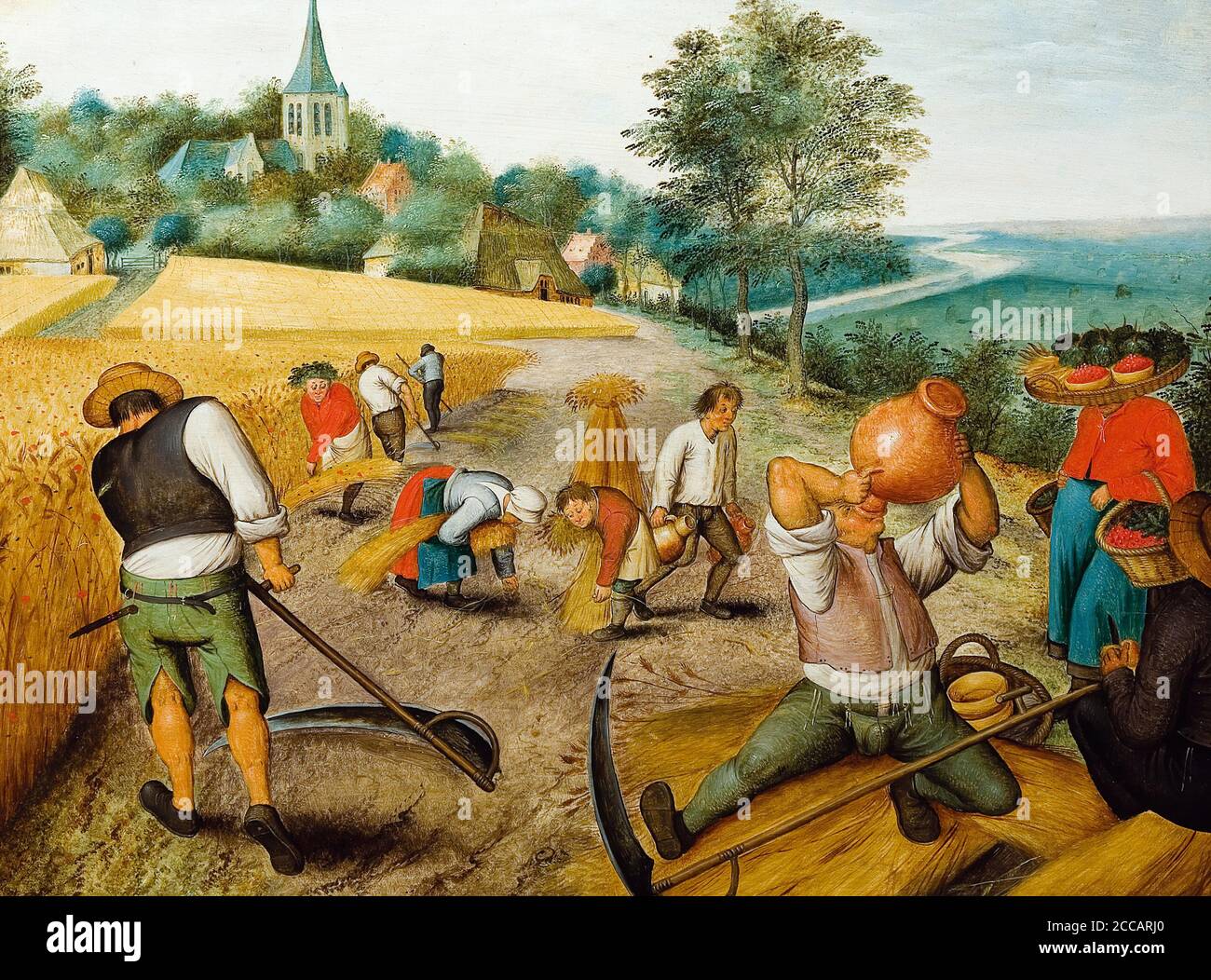 Les quatre saisons : été. Musée : Muzeul National de Arta al Romaniei, Bucuresti. AUTEUR: PIETER BRUEGHEL LE PLUS JEUNE. Banque D'Images