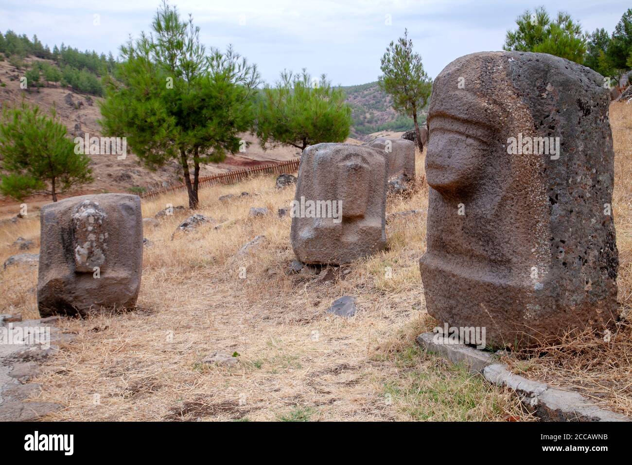 La Turquie, Istanbul, 25 septembre - -2010 - Atelier de Sculpture Yesemek et Carrière est un musée en plein air et site archéologique dans la province de Gaziantep, T Banque D'Images