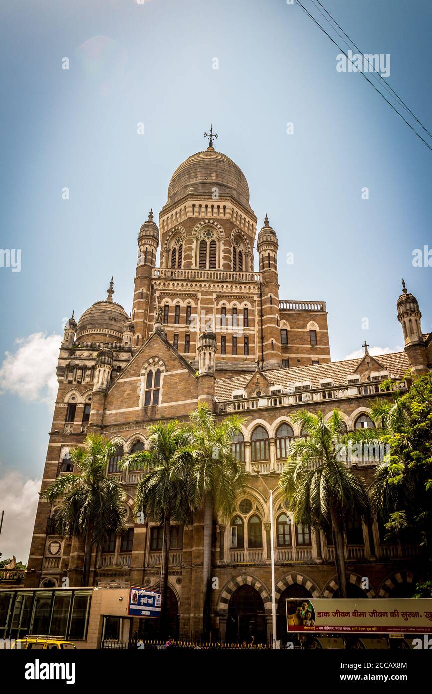 Corporation municipale du Grand Mumbai, également connue sous le nom de Brihanmumbai Municipal Corporation. C'est la plus riche corporation municipale de l'Inde. Photo de Mumbai. Banque D'Images