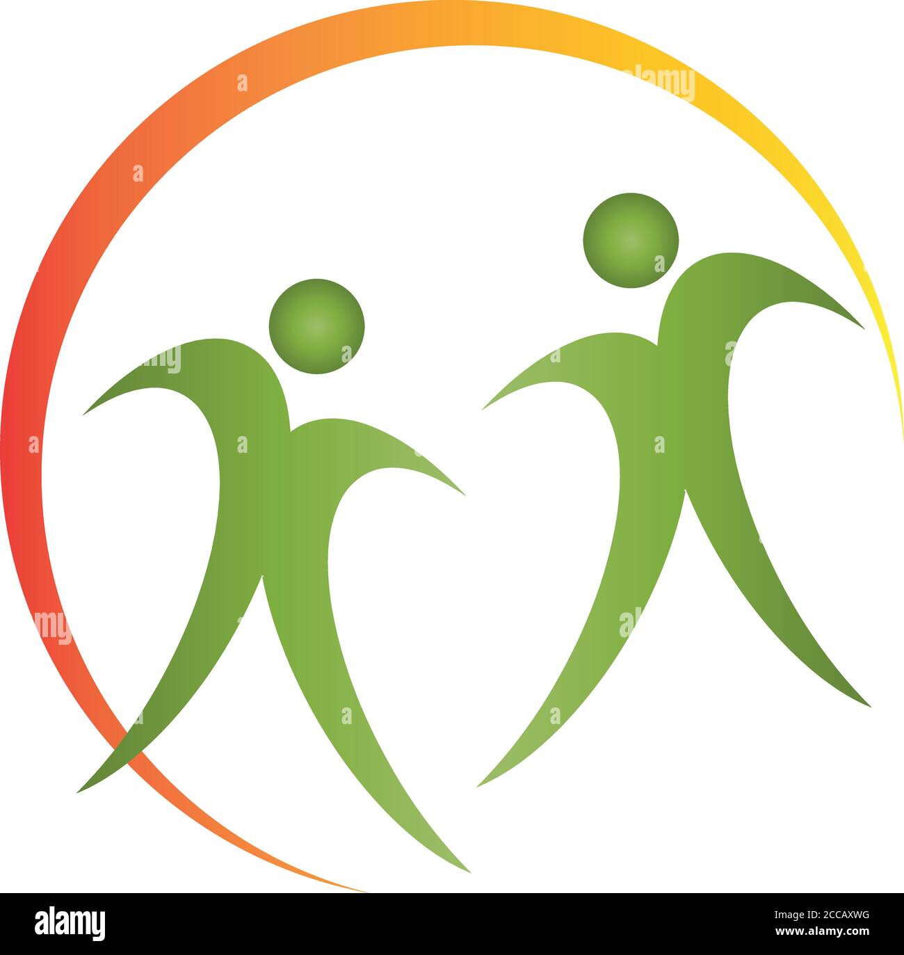 Personnes, personnes, partenariat, équipe, logo Illustration de Vecteur