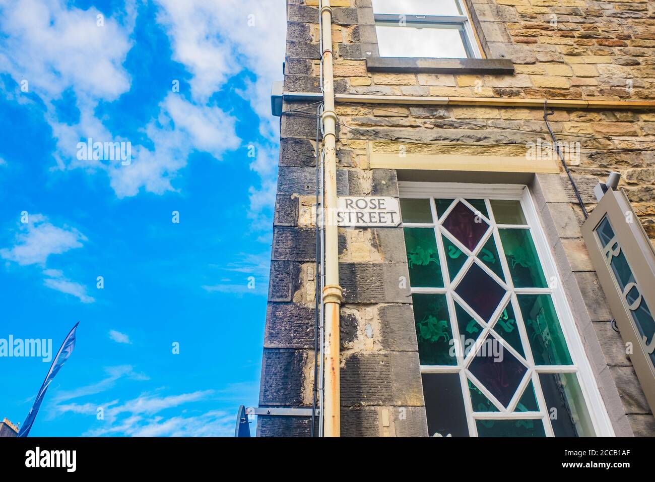 Édimbourg Écosse 6 août 2020 bâtiments et boutiques sur Rose Street dans la nouvelle ville d'Édimbourg, Écosse. La célèbre Nouvelle ville est un quartier commerçant principal Banque D'Images