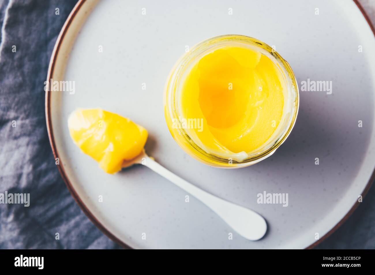 Ghee huile de cuisson biologique pure Banque D'Images