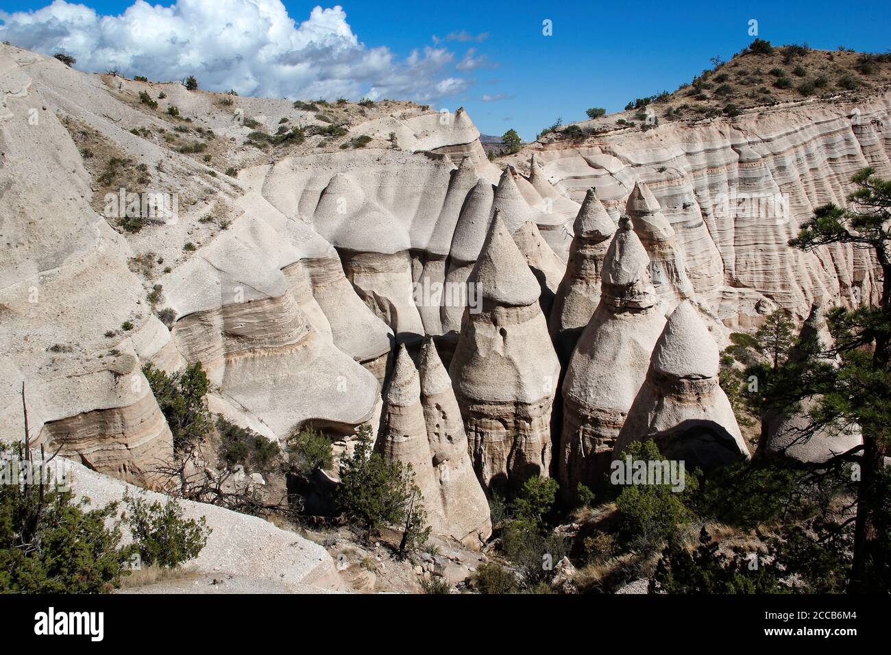 Monument national de Kasha-Katuwe Tent Rocks, Nouveau-Mexique, États-Unis Banque D'Images