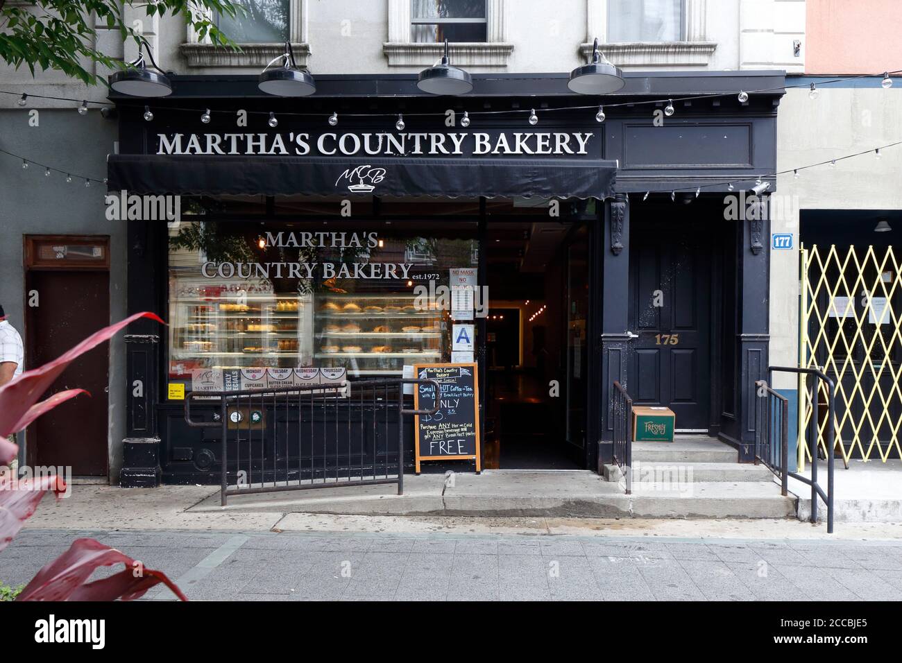 Martha's Country Bakery, 263 Bedford Ave, Brooklyn, New York. New York photo d'une boulangerie et d'un café dans le quartier de Williamsburg. Banque D'Images