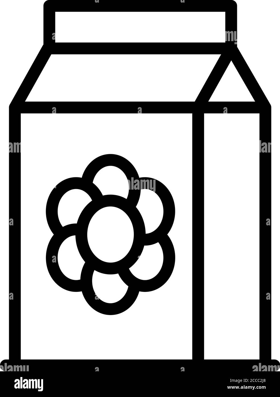 Icône engrais floral, style de contour Illustration de Vecteur