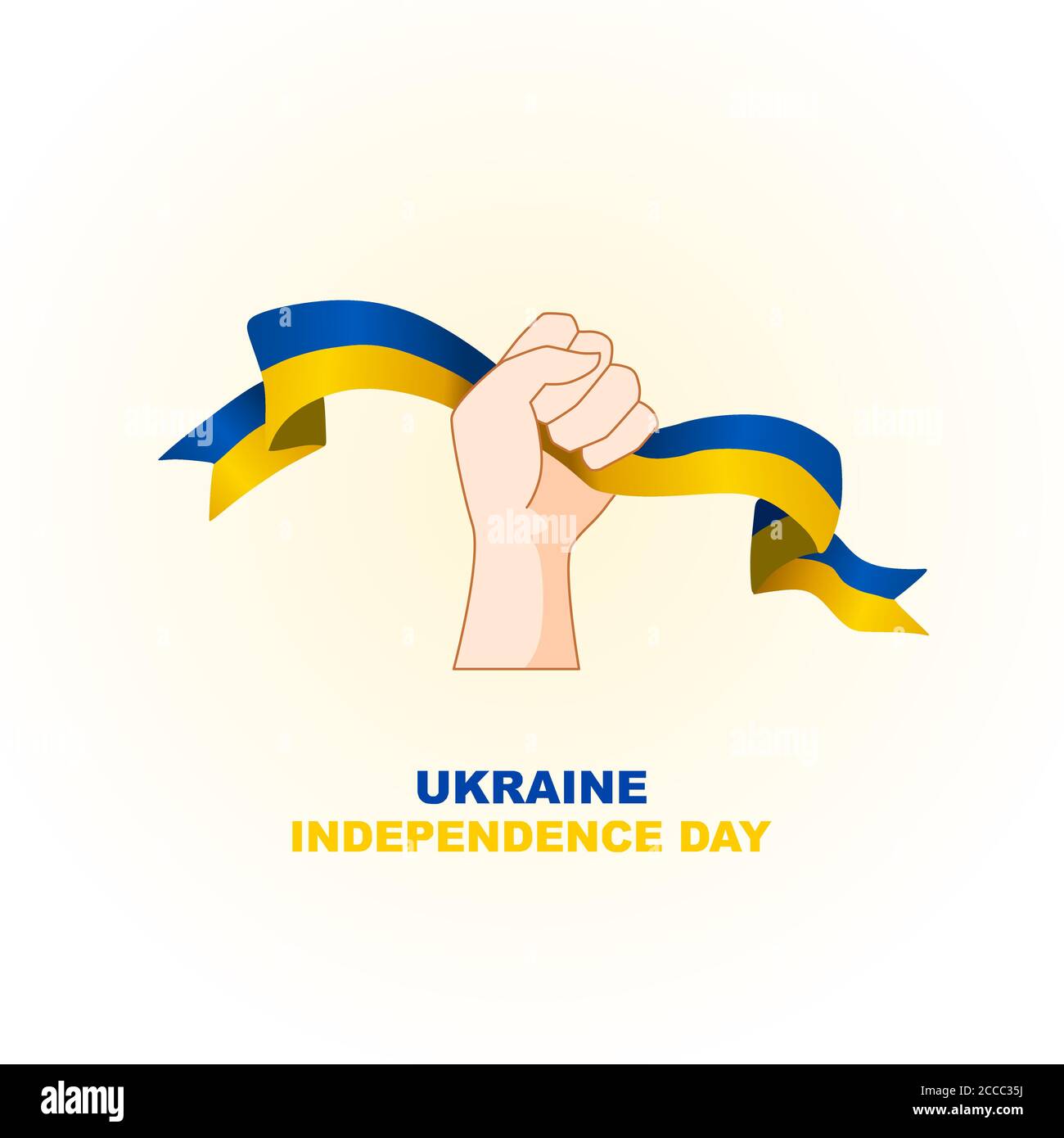 illustration du vecteur du jour de l'indépendance de l'ukraine, pour accueillir la journée importante de l'Ukraine le 24 août, la taille supplémentaire inclut couche par couche Illustration de Vecteur