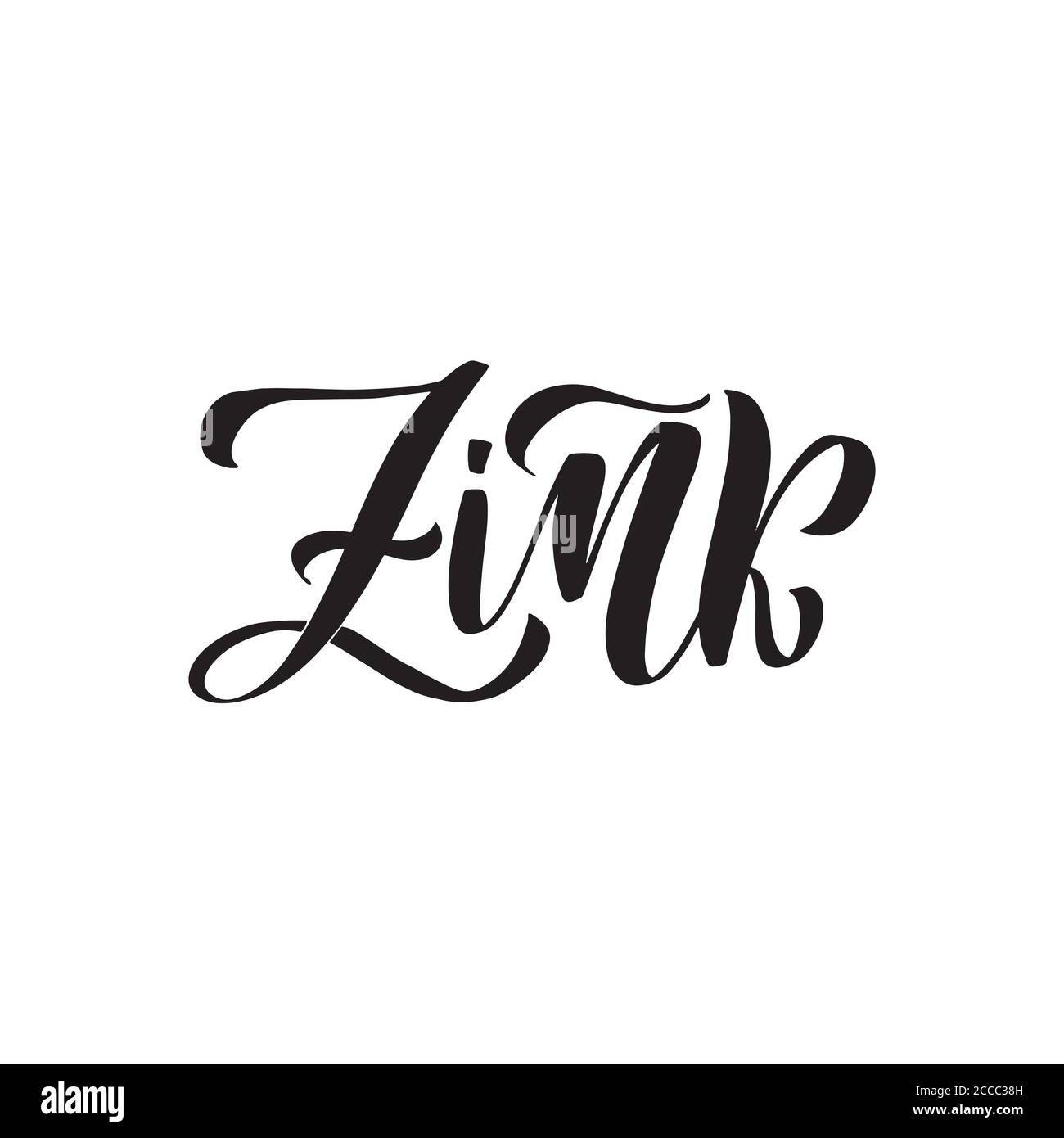 Calligraphie vecteur illustration isolé sur fond blanc. Illustration de Vecteur