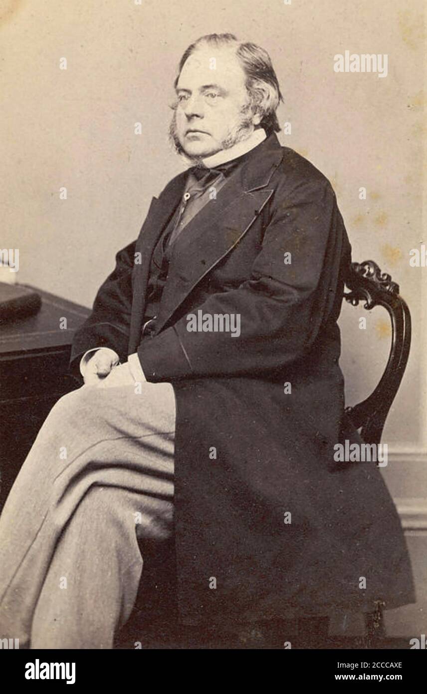 JOHN BRIGHT(1811-1889) radical et politicien anglais Banque D'Images