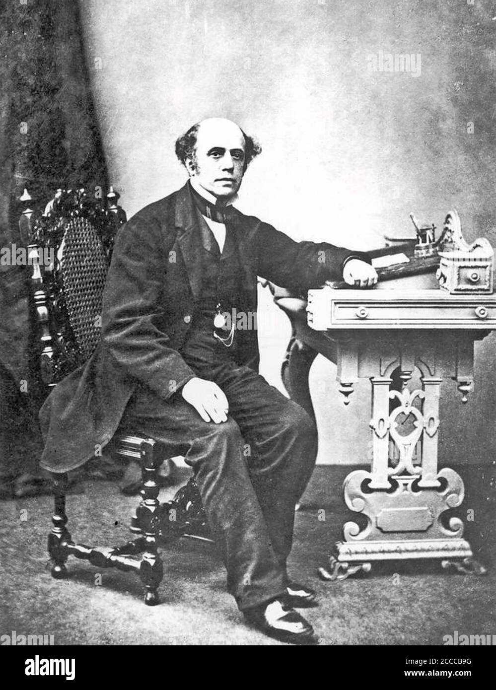 THOMAS COOK (1808-1892) homme d'affaires anglais qui a fondé l'agence de voyage qui porte son nom. Banque D'Images