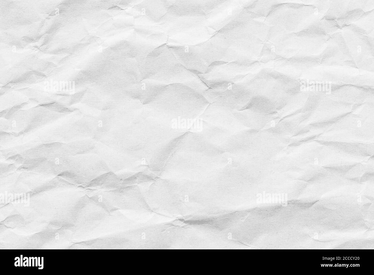 Texture de papier kraft blanc froissé Banque D'Images