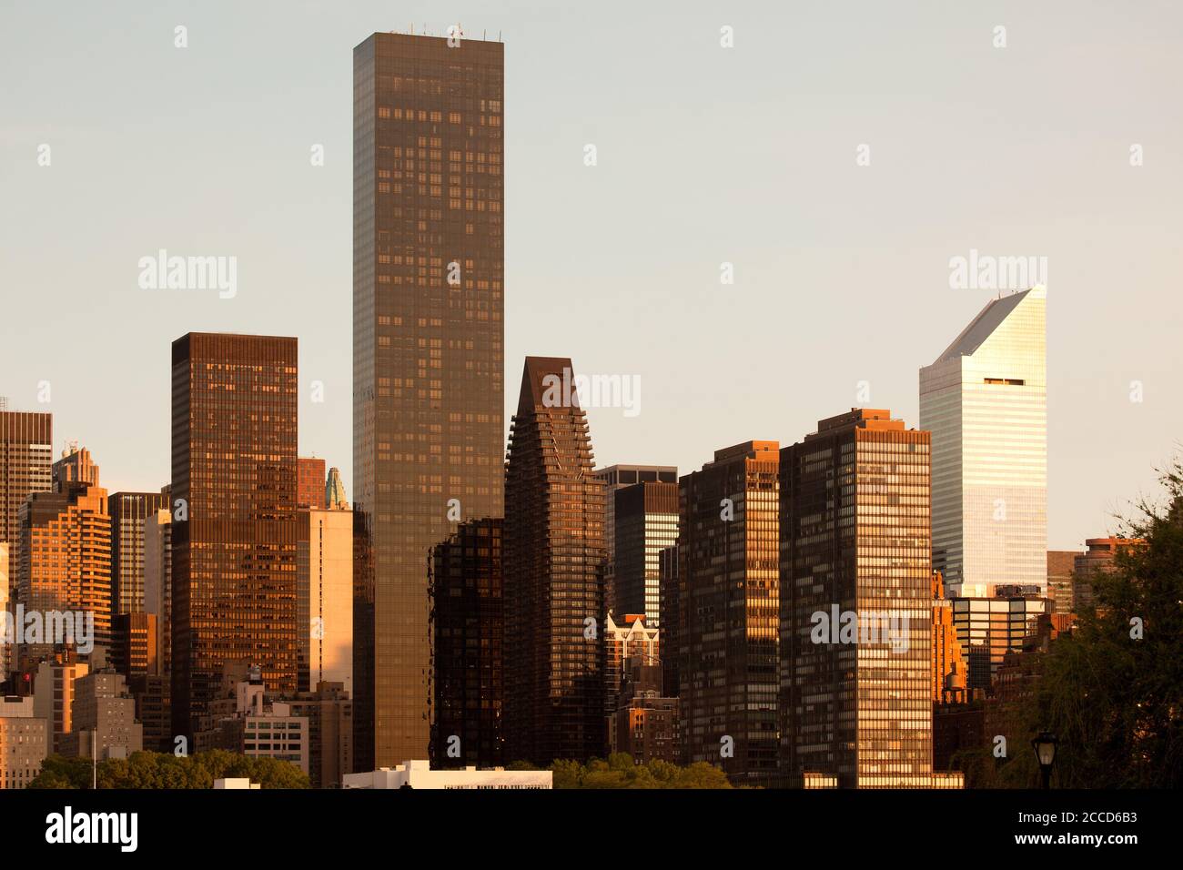Gratte-ciel des bâtiments de Midtown Manhattan, New York City, NY, États-Unis Banque D'Images