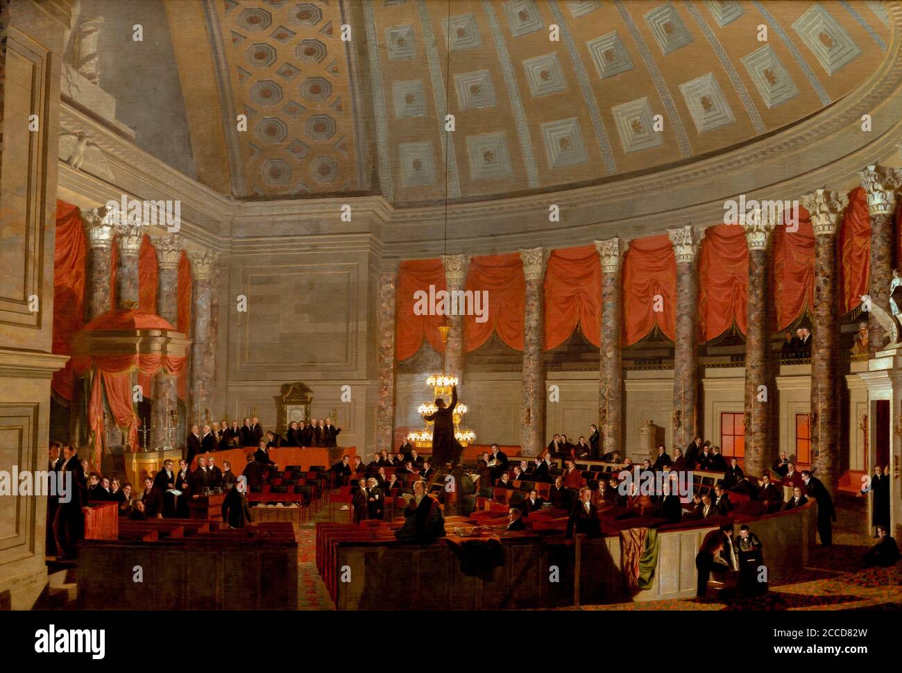 La Chambre des Représentants, Samuel Finley Breese Morse, 1822, National Gallery of Art, Washington DC, USA, Amérique du Nord Banque D'Images