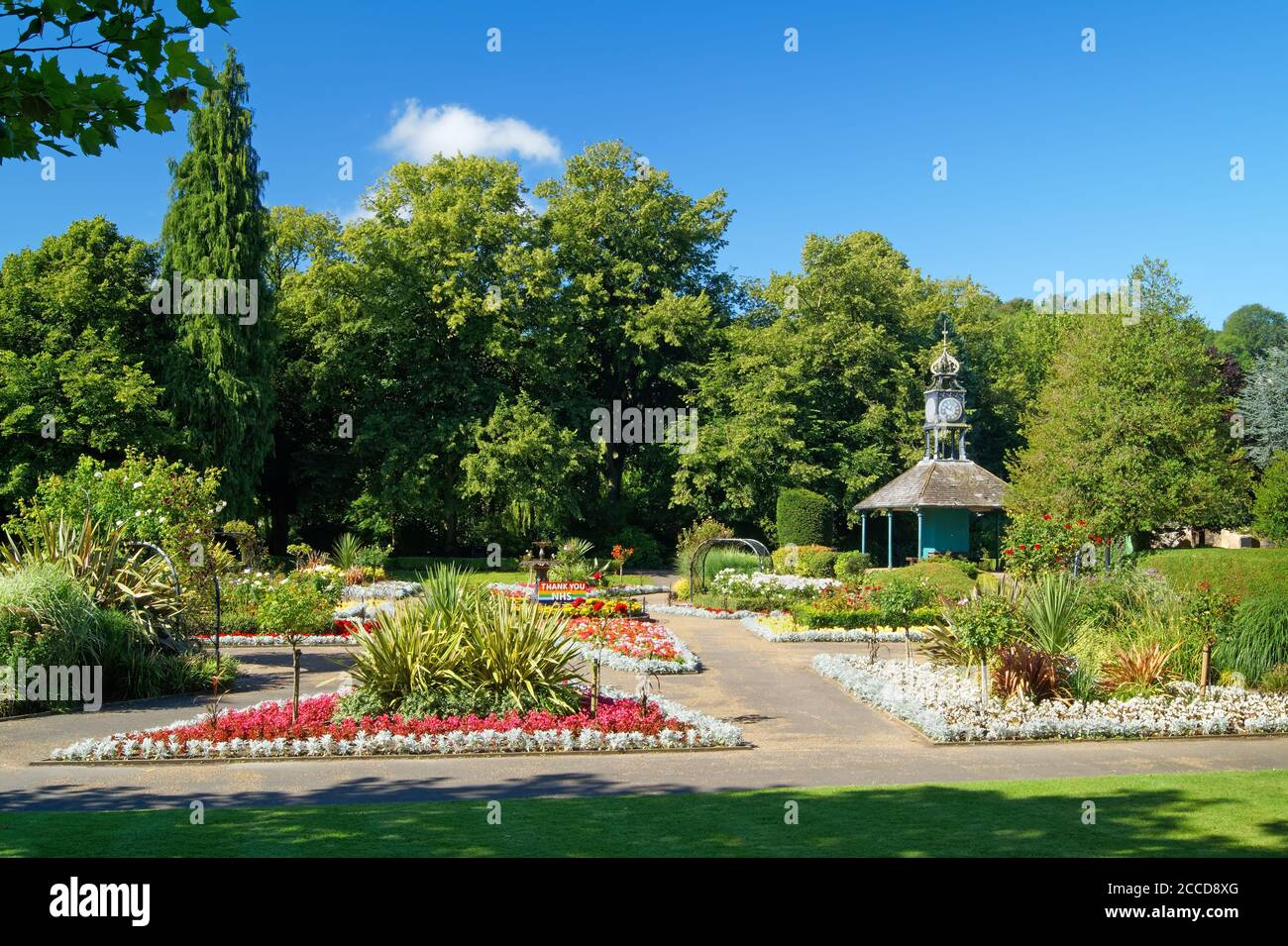 Royaume-Uni, Derbyshire, Matlock, Hall Leys Park Banque D'Images