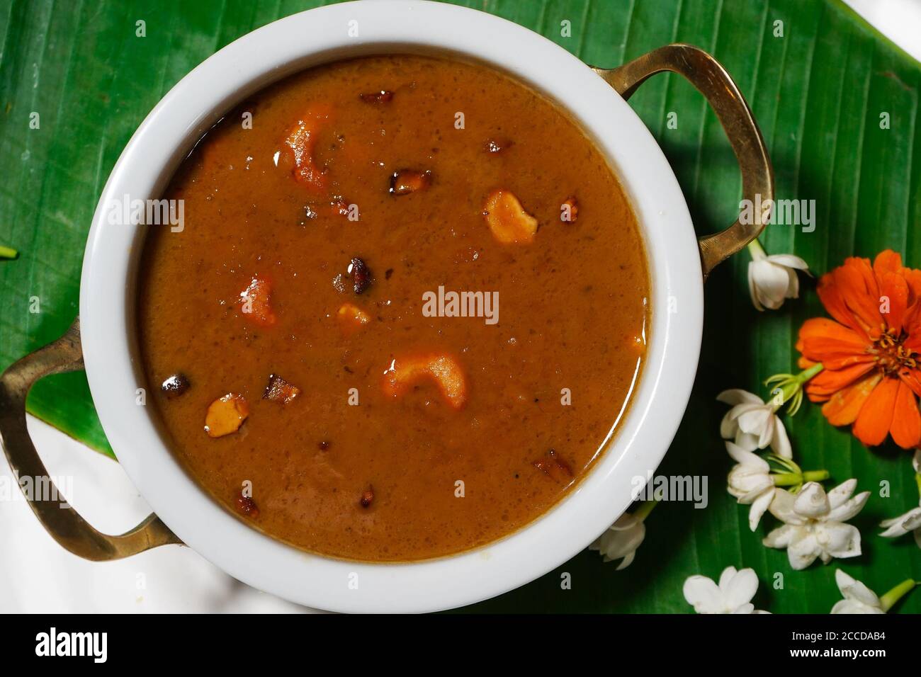 Kerala Parippu Pradhaman / Moond dal Kheer / Mung dhal payasam Banque D'Images