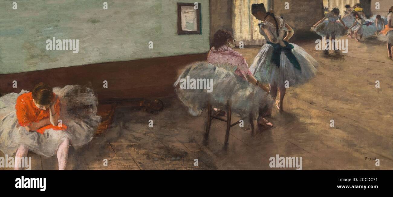 La leçon de danse, Edgar Degas, vers 1879, National Gallery of Art, Washington DC, USA, Amérique du Nord Banque D'Images