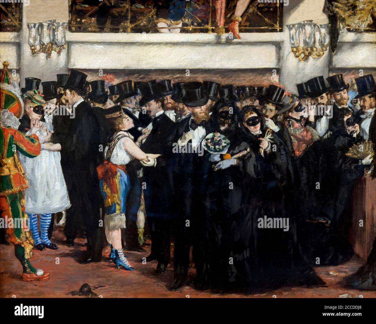 Bal masqué à l'Opéra, Edouard Manet, 1873, National Gallery of Art, Washington DC, USA, Amérique du Nord Banque D'Images