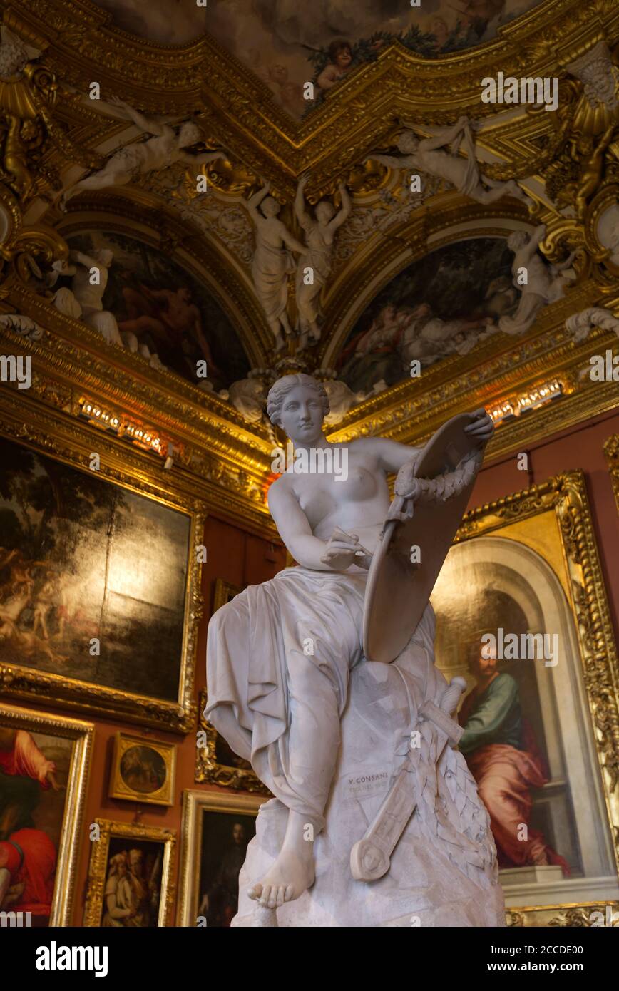 Belle statue dans le musée Pitti de Florence Banque D'Images