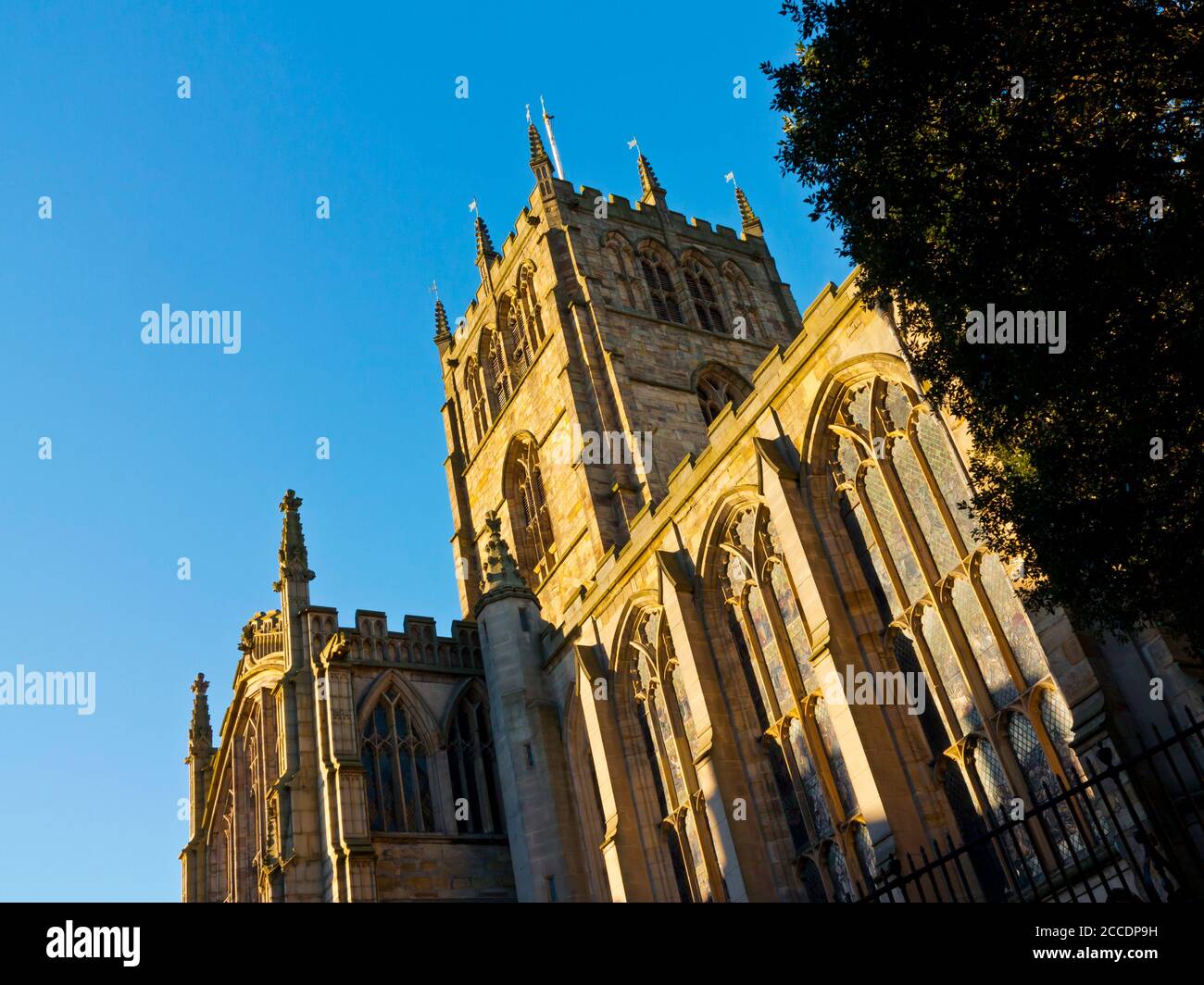 L'église médiévale de Sainte-Marie-la-Vierge dans le Lace Market zone du centre-ville de Nottingham Angleterre Royaume-Uni Banque D'Images