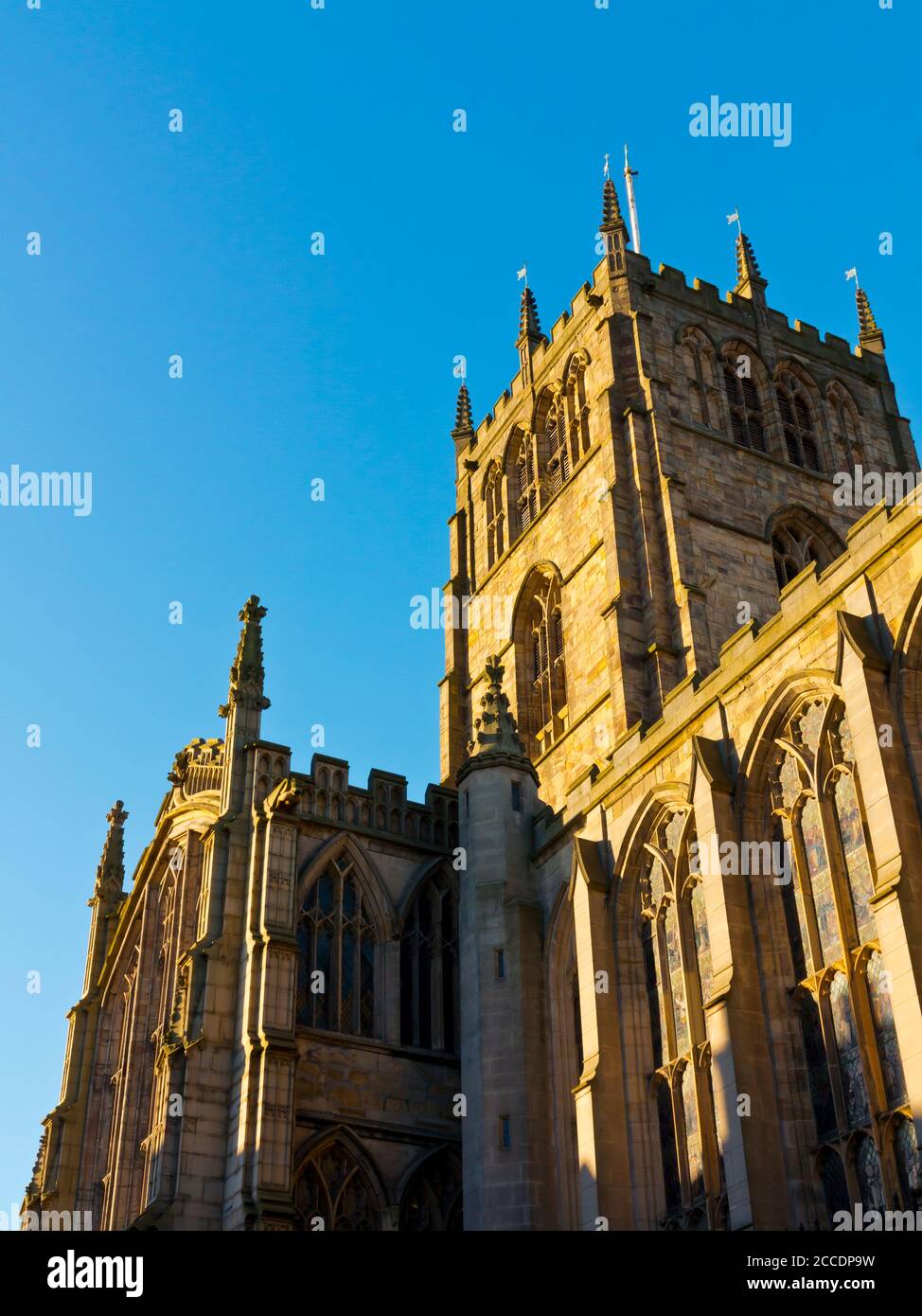 L'église médiévale de Sainte-Marie-la-Vierge dans le Lace Market zone du centre-ville de Nottingham Angleterre Royaume-Uni Banque D'Images