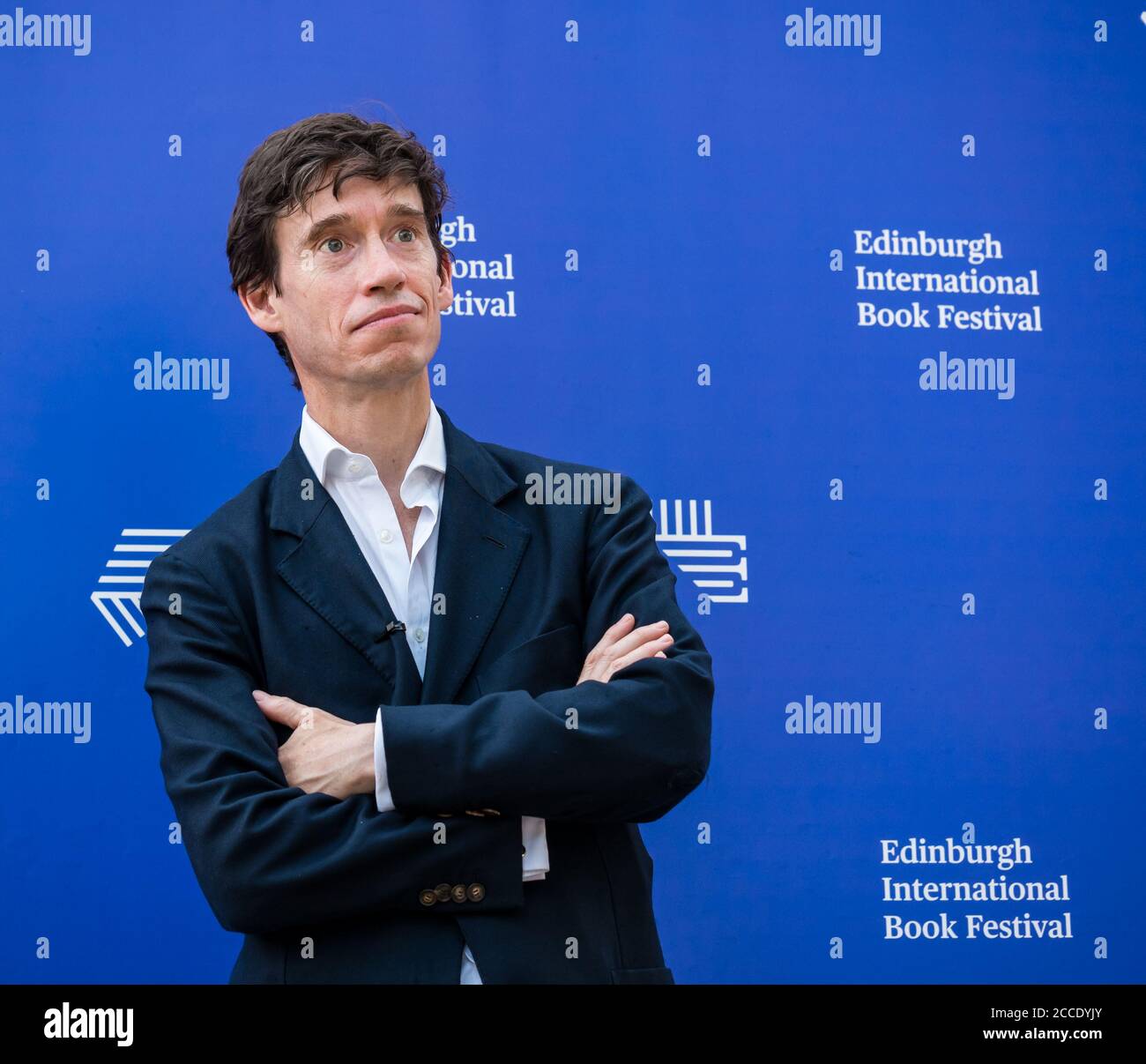 Edinburgh International Book Festival, Écosse, Royaume-Uni: Rory Stewart, politicien conservateur et député de Penrith Banque D'Images