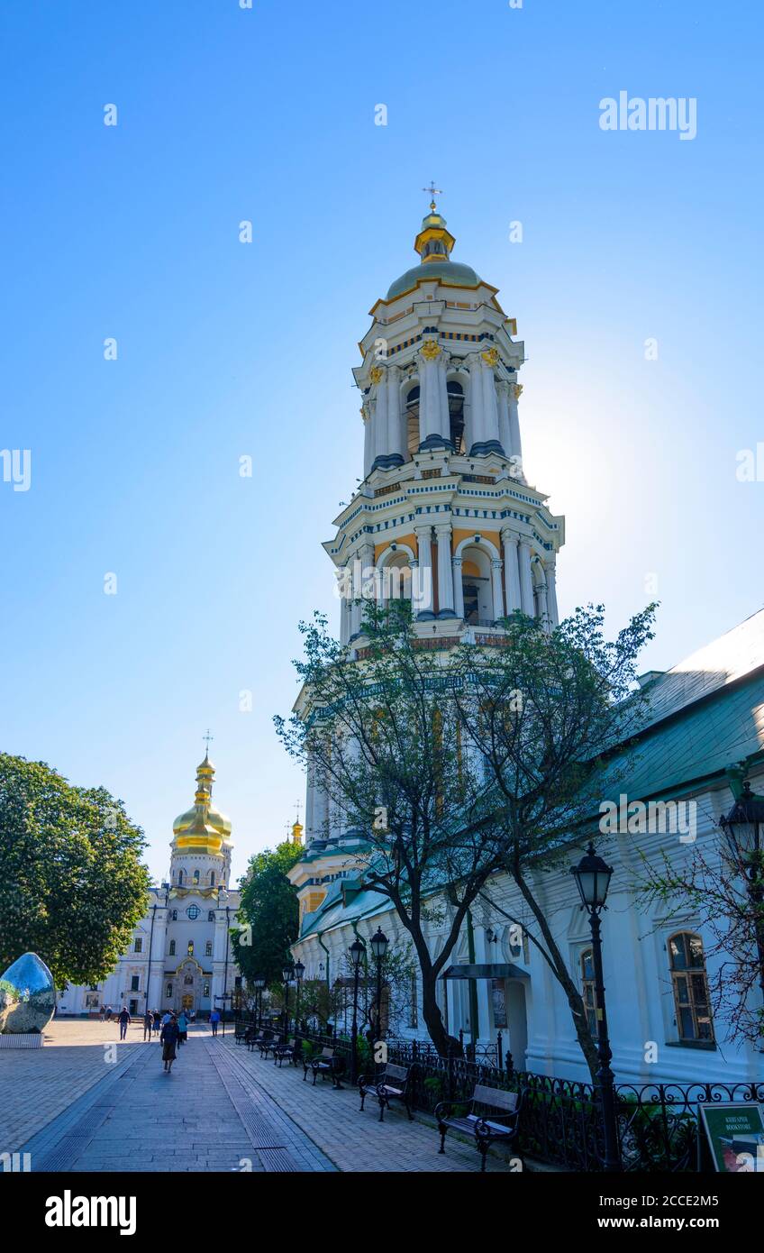 Kiev (Kiev), Grand clocher de Lavra, à Pechersk Lavra (monastère des grottes), monastère chrétien orthodoxe historique de Kiev, Ukraine Banque D'Images