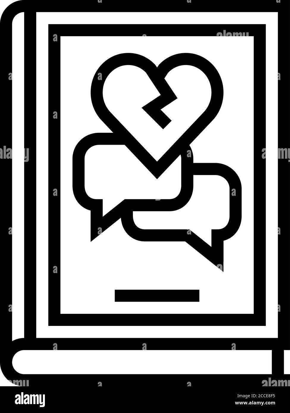 illustration vectorielle de l'icône de la ligne de genre dramatique Illustration de Vecteur