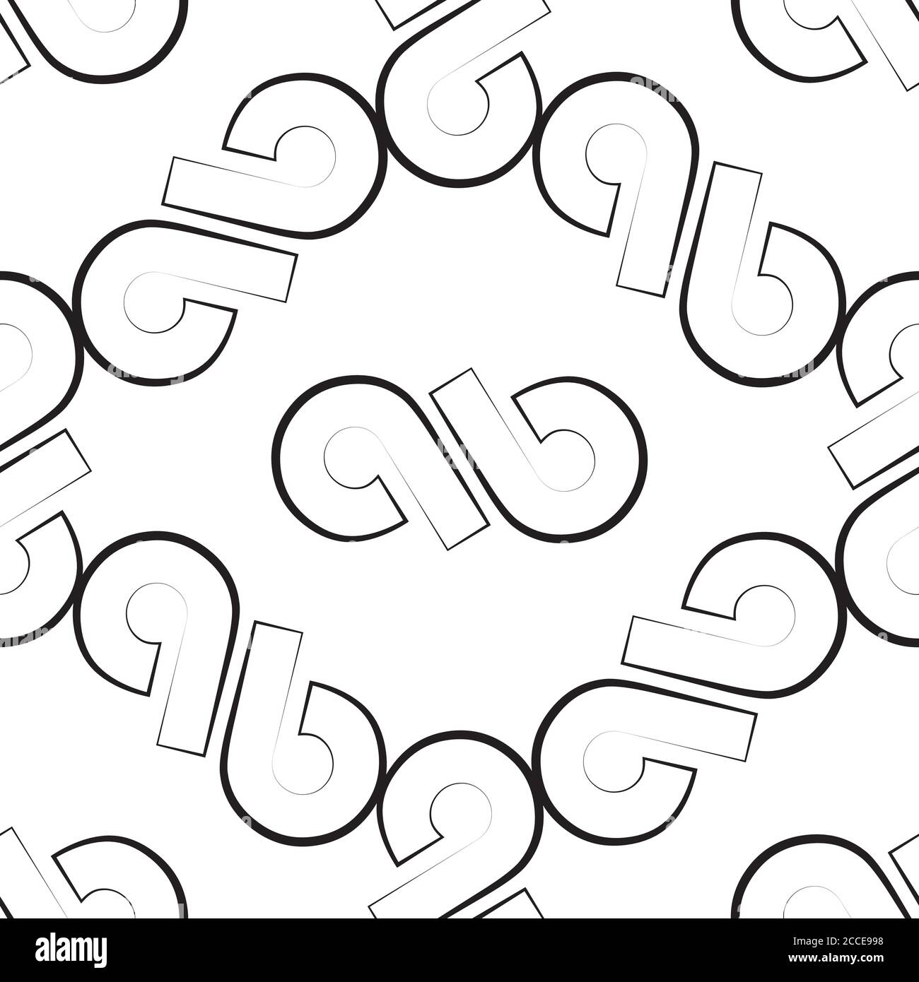 Motif sans couture avec symbole infini Illustration de Vecteur