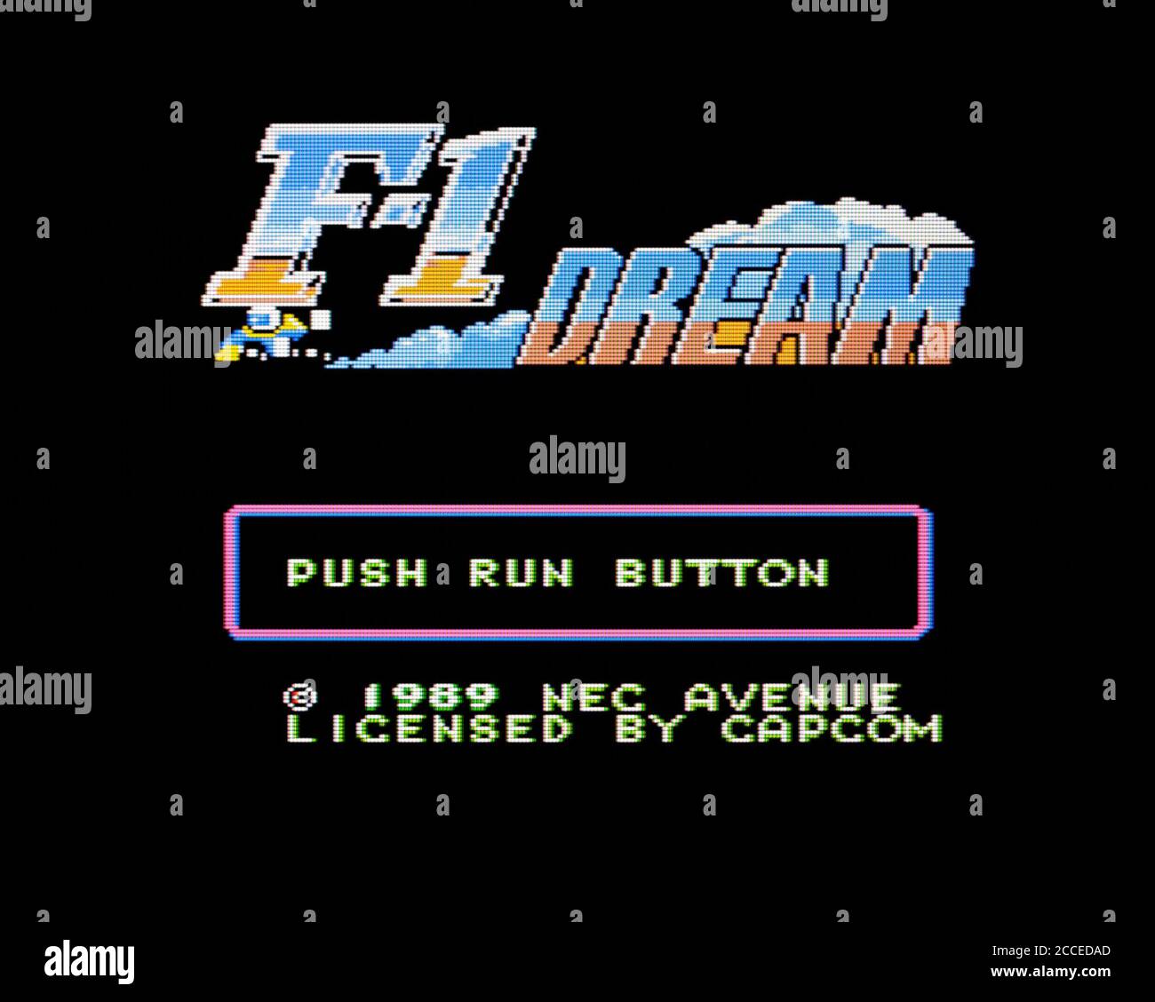 F-1 Dream - PC Engine Videogame - usage éditorial uniquement Banque D'Images