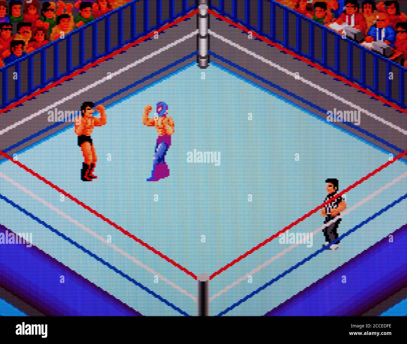 Jeu de concours Fire Pro Wrestling - jeu vidéo PC Engine - Usage éditorial uniquement Banque D'Images