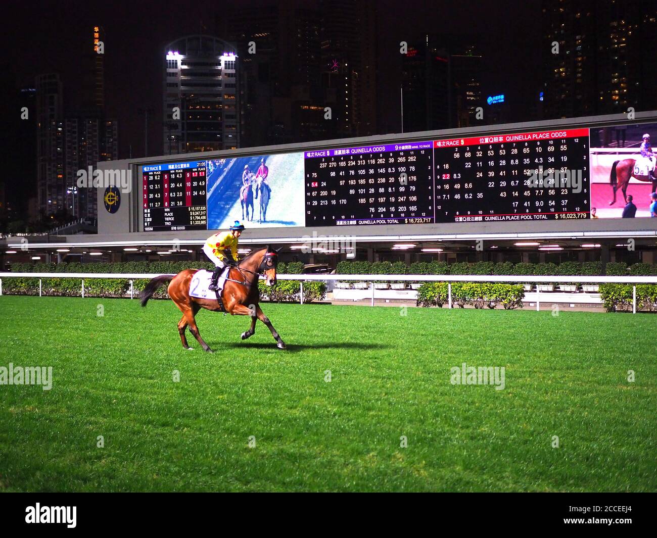 Happy Valley Racecourse, Hong Kong, Chine Banque D'Images