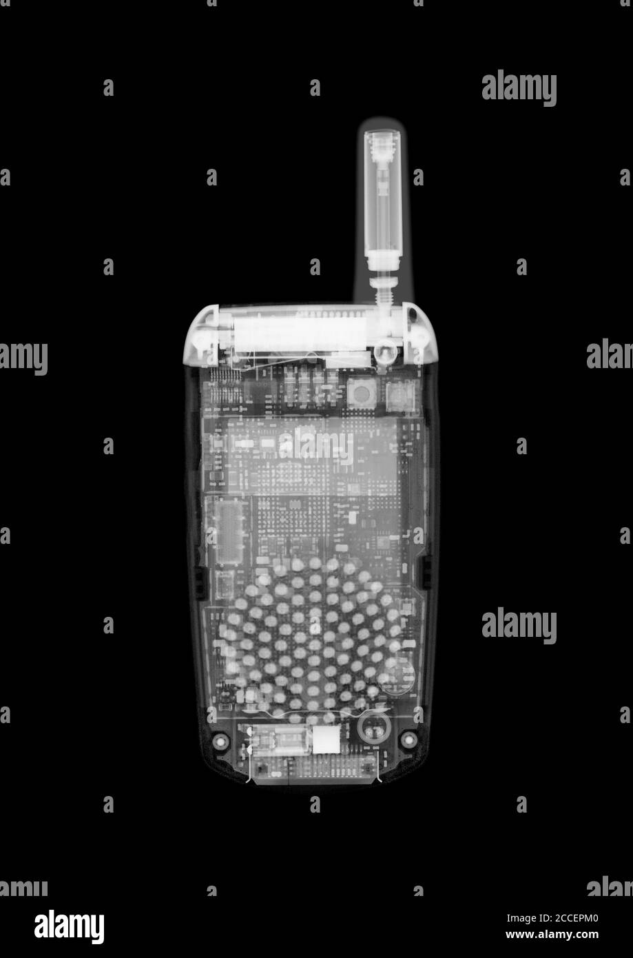 Talkie-walkie, rayons X. Banque D'Images