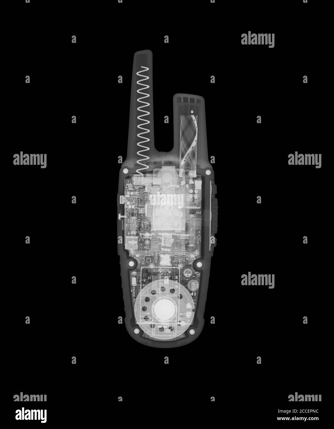 Talkie-walkie, rayons X. Banque D'Images