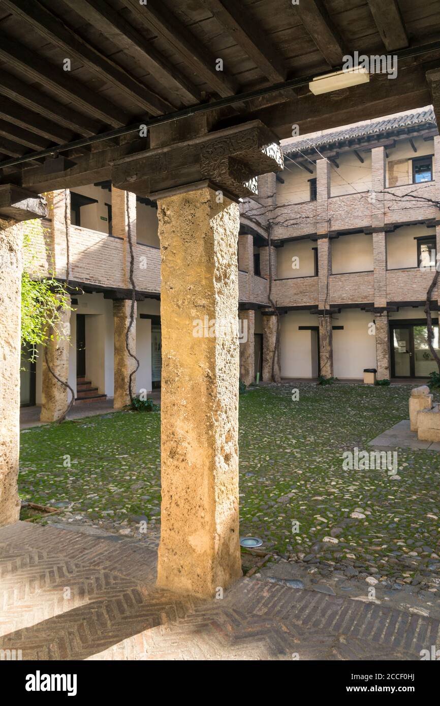 Grenade (Espagne), Corral de Carbon, Caravanserai historique, cour Banque D'Images