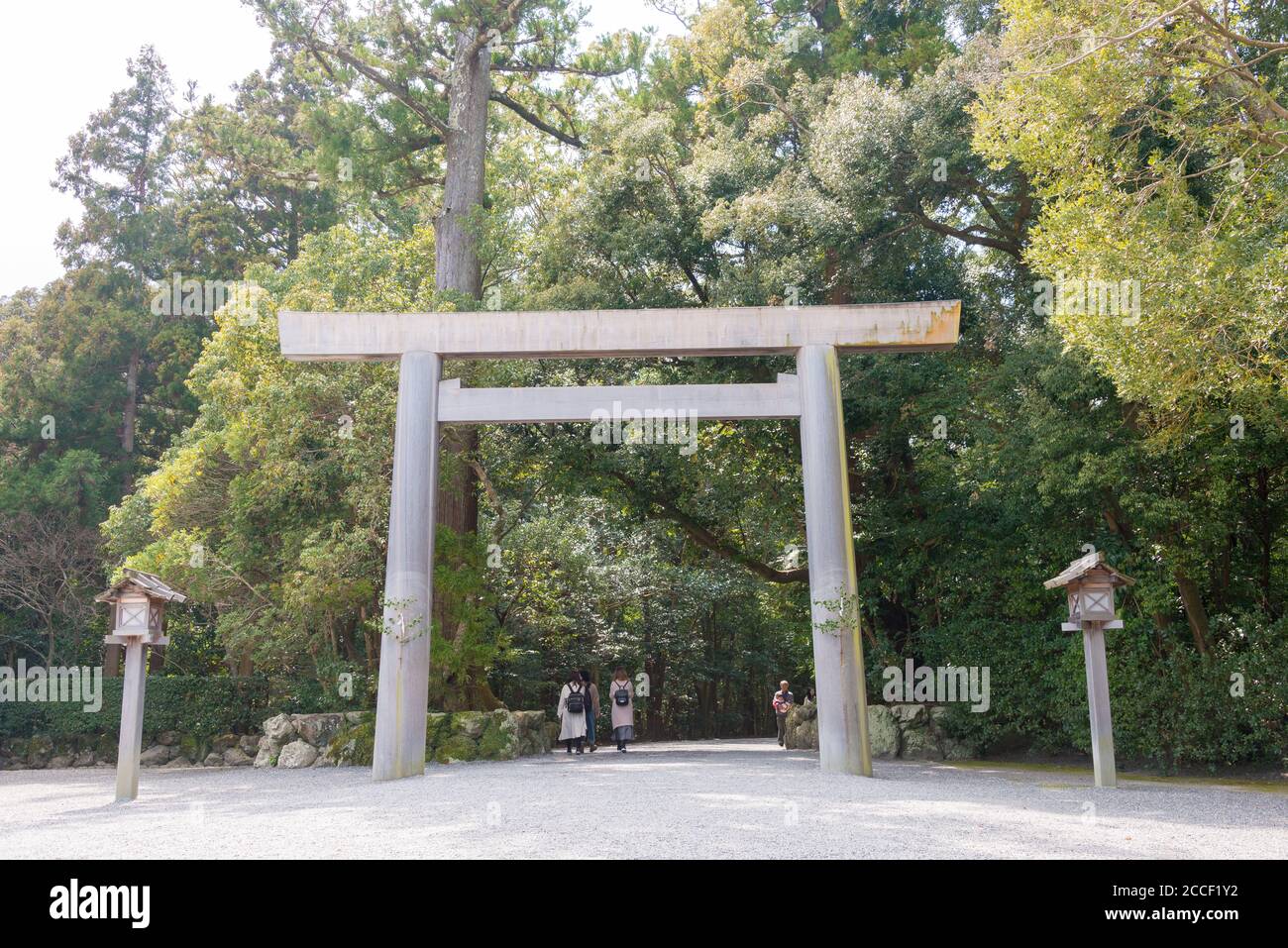 Mie, Japon - Grand Sanctuaire ISE (ISE Jingu Geku - sanctuaire extérieur) à ISE, Mie, Japon. Le sanctuaire a été une histoire de plus de 1500 ans. Banque D'Images