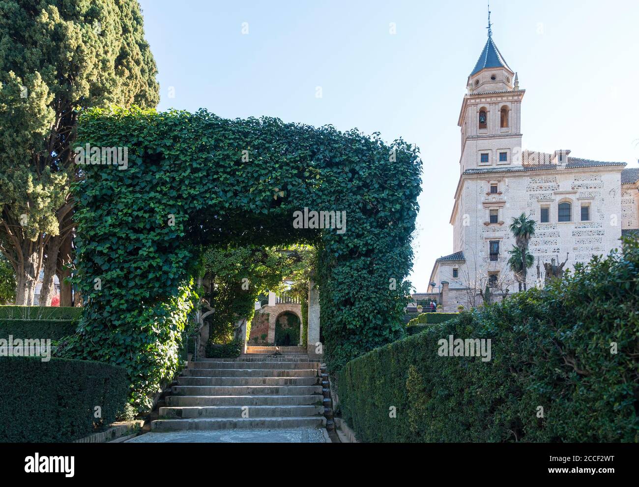 Espagne, Grenade, Alhambra, Iglesia de Santa Maria de Alhambra Banque D'Images