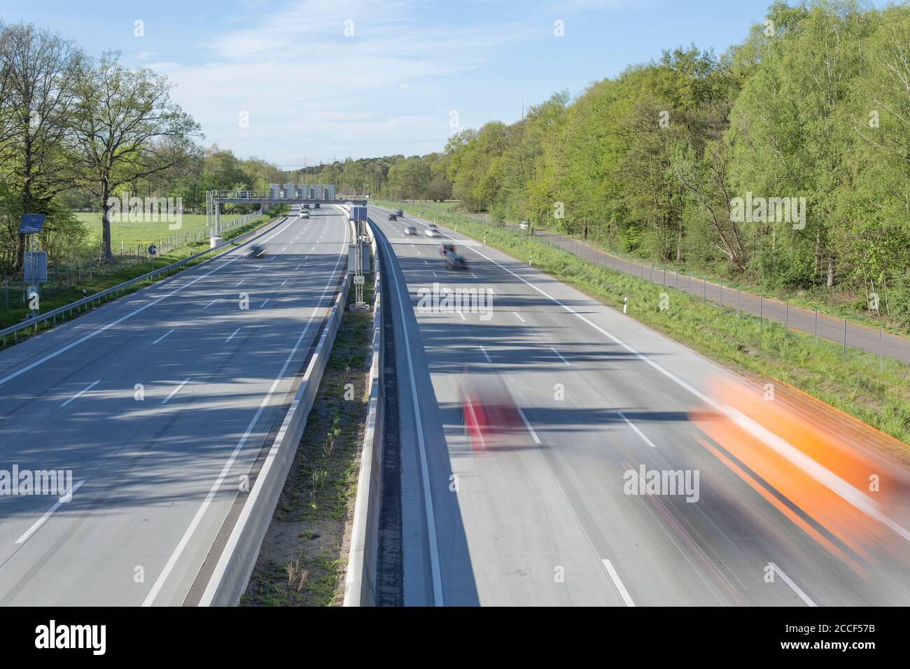 Autobahn en Allemagne Banque D'Images