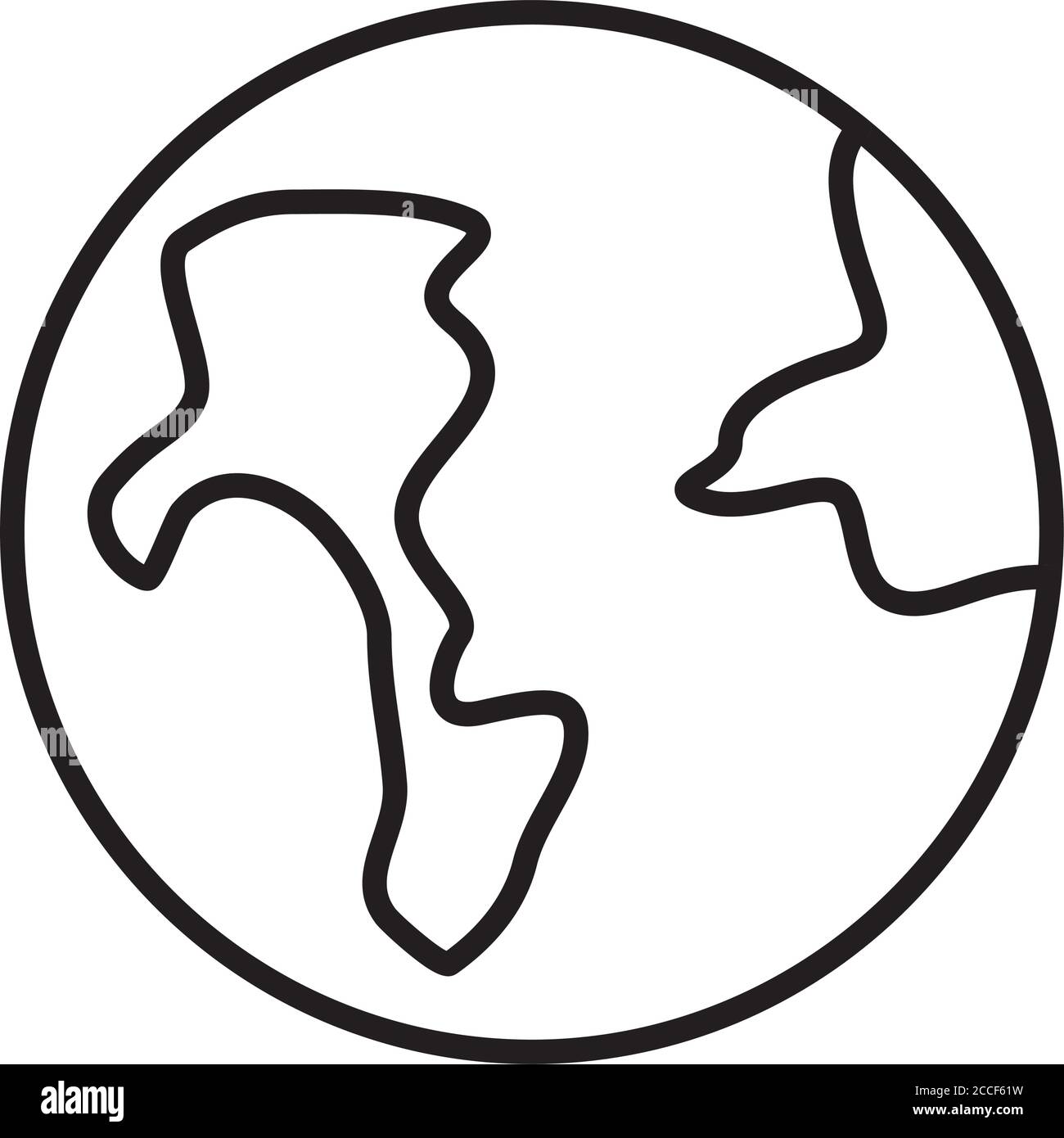 illustration vectorielle de style de ligne d'alimentation de l'école de terre de la planète du monde conception Illustration de Vecteur