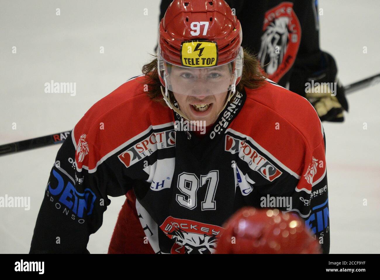 Winterthur, Suisse. 21 août 2020. Jeu convivial EHC Winterthur vs HC la Chaux de Fonds. Silvan Hess Forward, EHC Winterthur.HC la Chaux de Fonds a gagné 6-2 après la première période terminée 0-0. (Photo de Sergio Brunetti/Pacific Press) crédit: Pacific Press Media production Corp./Alay Live News Banque D'Images